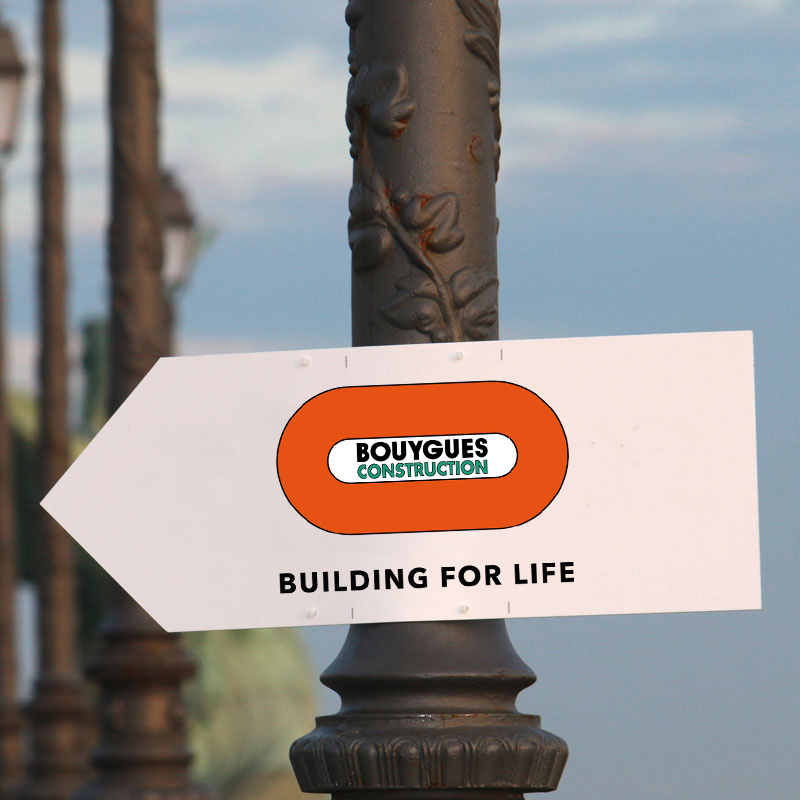 panneau directionnel fleche gauche