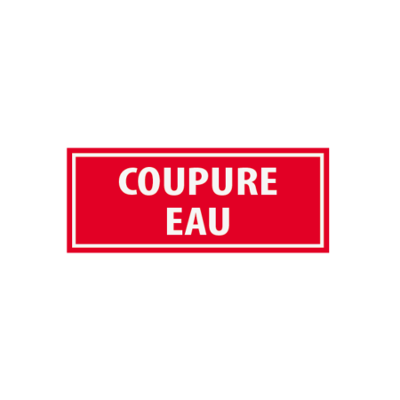 Coupure eau