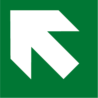 Flèche haut diagonale gauche