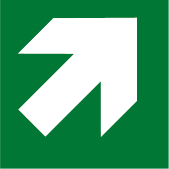 Flèche haut diagonale droite