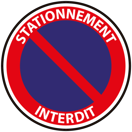 INTERDICTION DE STATIONNER 30x30cm