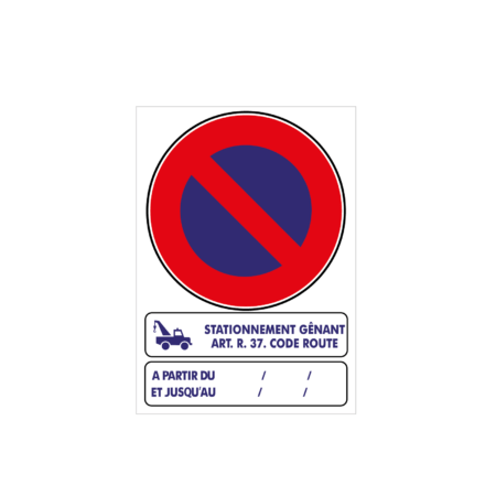 Stationnement gênant vertical