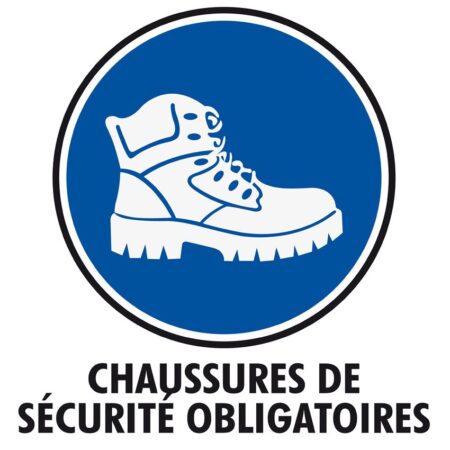 Chaussures de sécurité obligatoires
