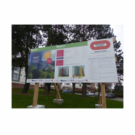Panneau de chantier Bouygues