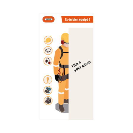 Panneau "Es-tu bien équipé" 2000x1000mm