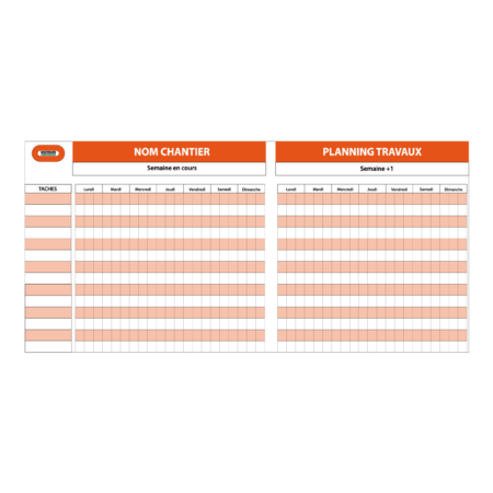 Panneau « Planning des travaux »