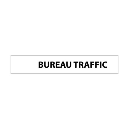 Plaque de porte "Bureau Traffic"