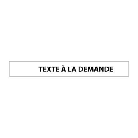 Plaque de porte "Texte à la demande"