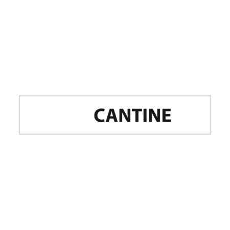Plaque de porte "Cantine"