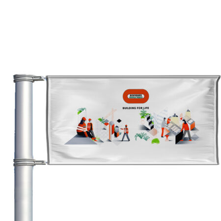 Drapeau illustration 340x140cm