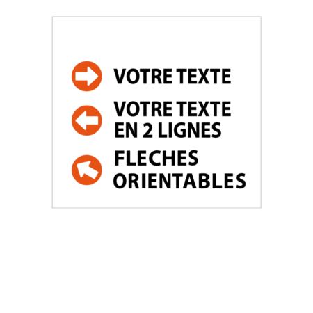 Panneau 600x550mm « Votre texte »